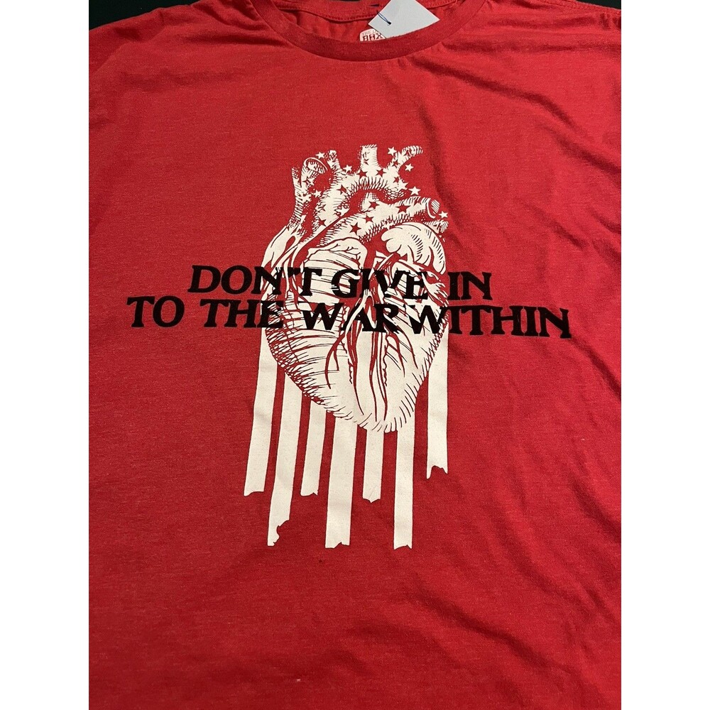 The Lift Box Heart War Within Weightlifting T-Shirt Tee XL Fitness Training